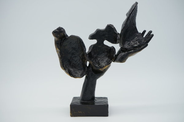 Tres - Standbeeld Drie Gezichten (Zwart)