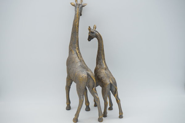 Nyut - Tweedelig Giraffenbeeld (Brons)