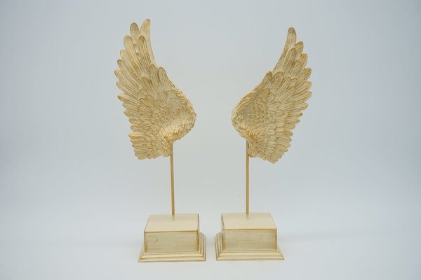 Ange - Decoratief Beeld Vleugels (Witgoud)